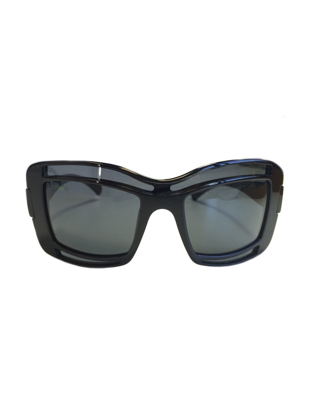 CHANEL sunglasses black plastic