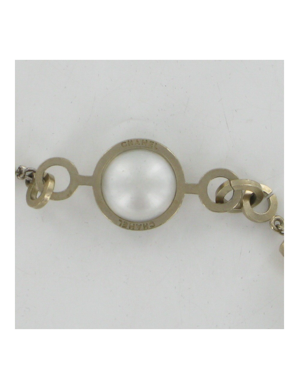 Sautoir perles en pâte de verre CHANEL