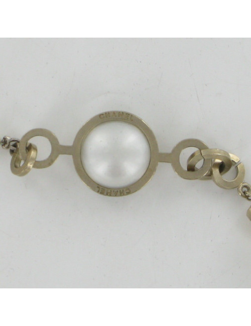 Sautoir perles en pâte de verre CHANEL