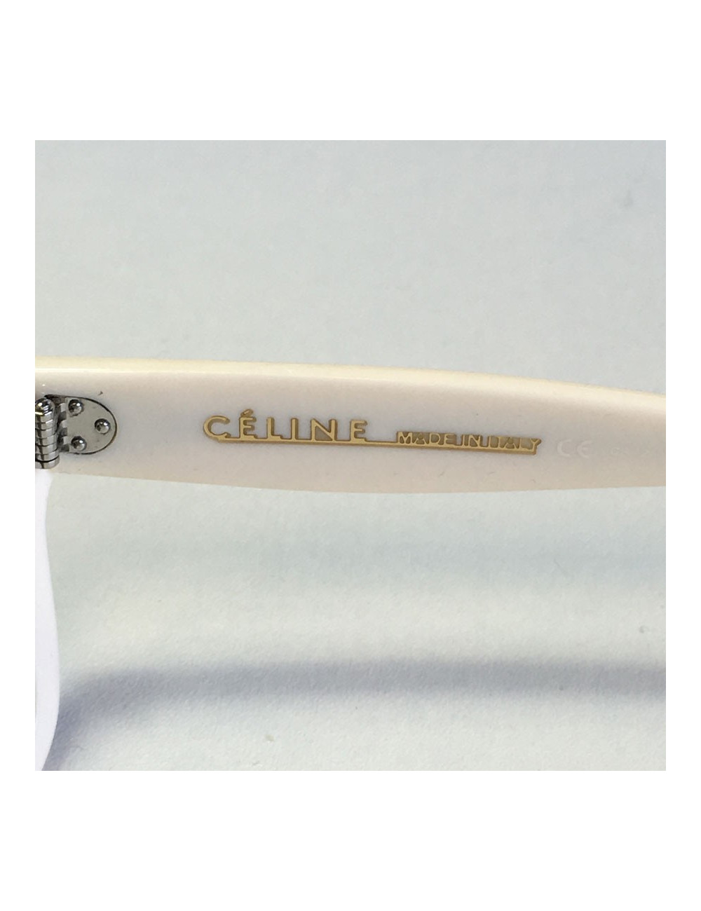 CELINE sunglasses ivory plastic