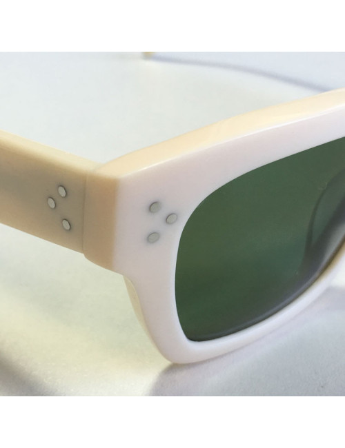CELINE sunglasses ivory plastic