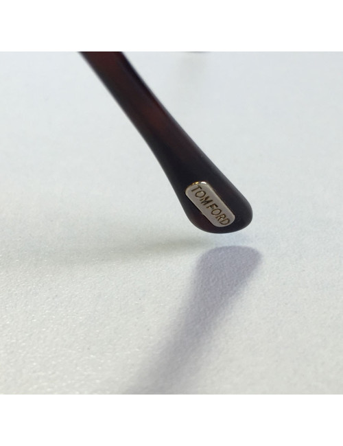 Lunettes de soleil TOM FORD doré et verres marrons