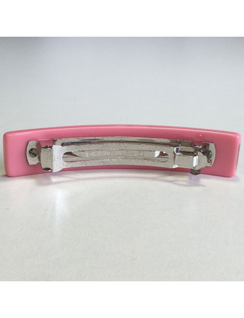 Barrette à cheveux CHANEL en plastique rose