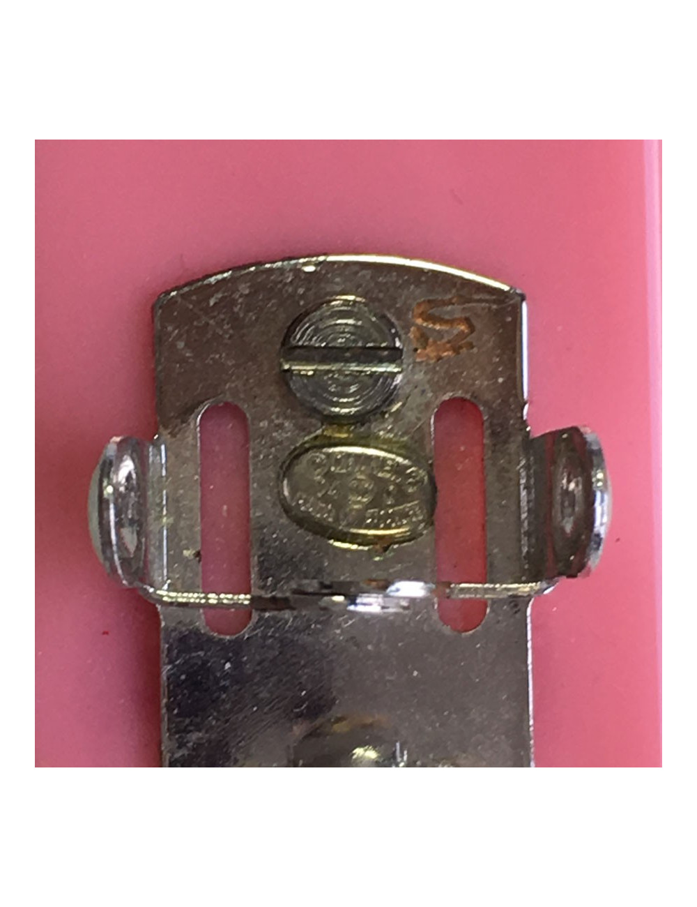 Pink at CHANEL plastic hair Barrette