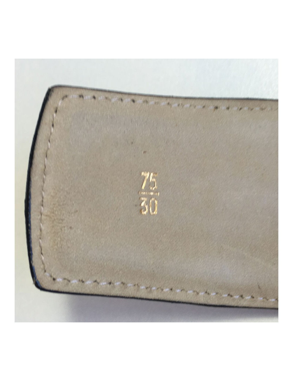 Ceinture ALAIA en cuir gris foncé T75