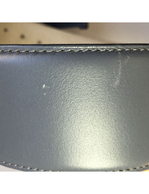  ALAÏA belt in dark gray leather size 75 FR