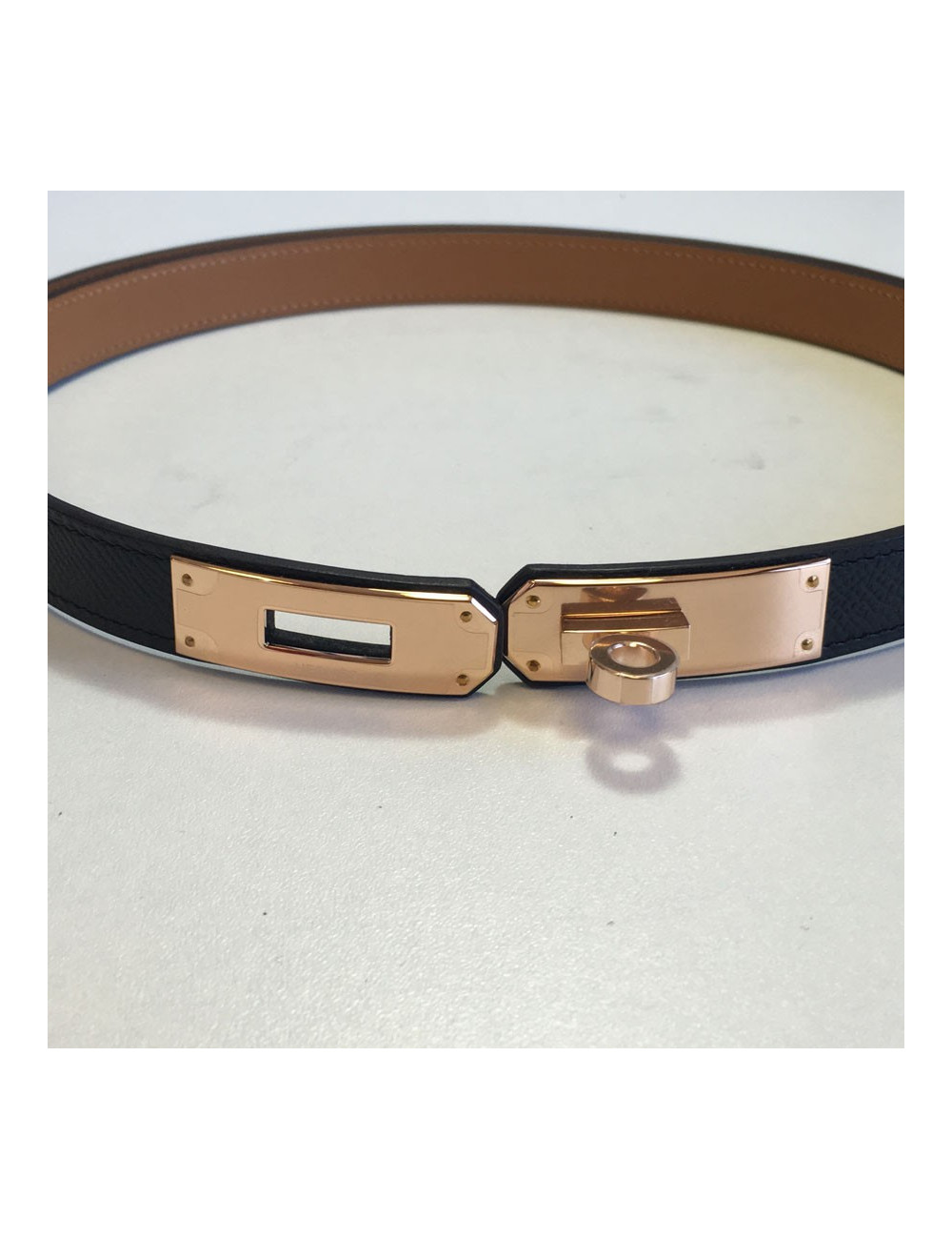 Ceinture Kelly HERMES en cuir taille