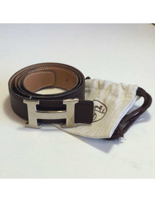 Ceinture H HERMES T 76 réversible