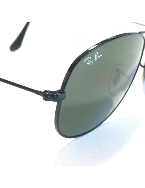 Lunettes de soleil RAY-BAN aviateur en métal noir