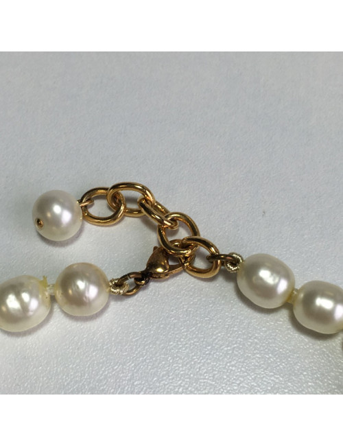 MARGUERITE of VALOIS fleurette necklace and Pearly beads