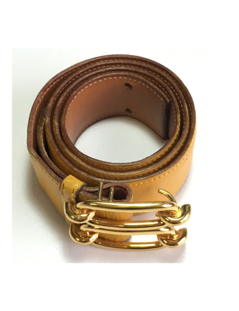 Belt HERMES leather courchevel t 72