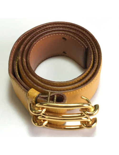Belt HERMES leather courchevel t 72