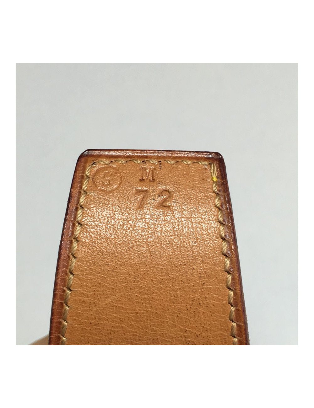 Ceinture HERMES cuir courchevel t 72