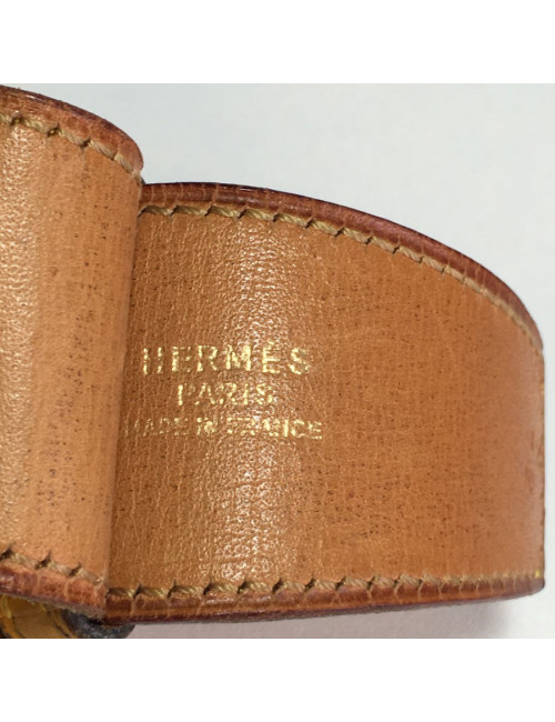 Belt HERMES leather courchevel t 72
