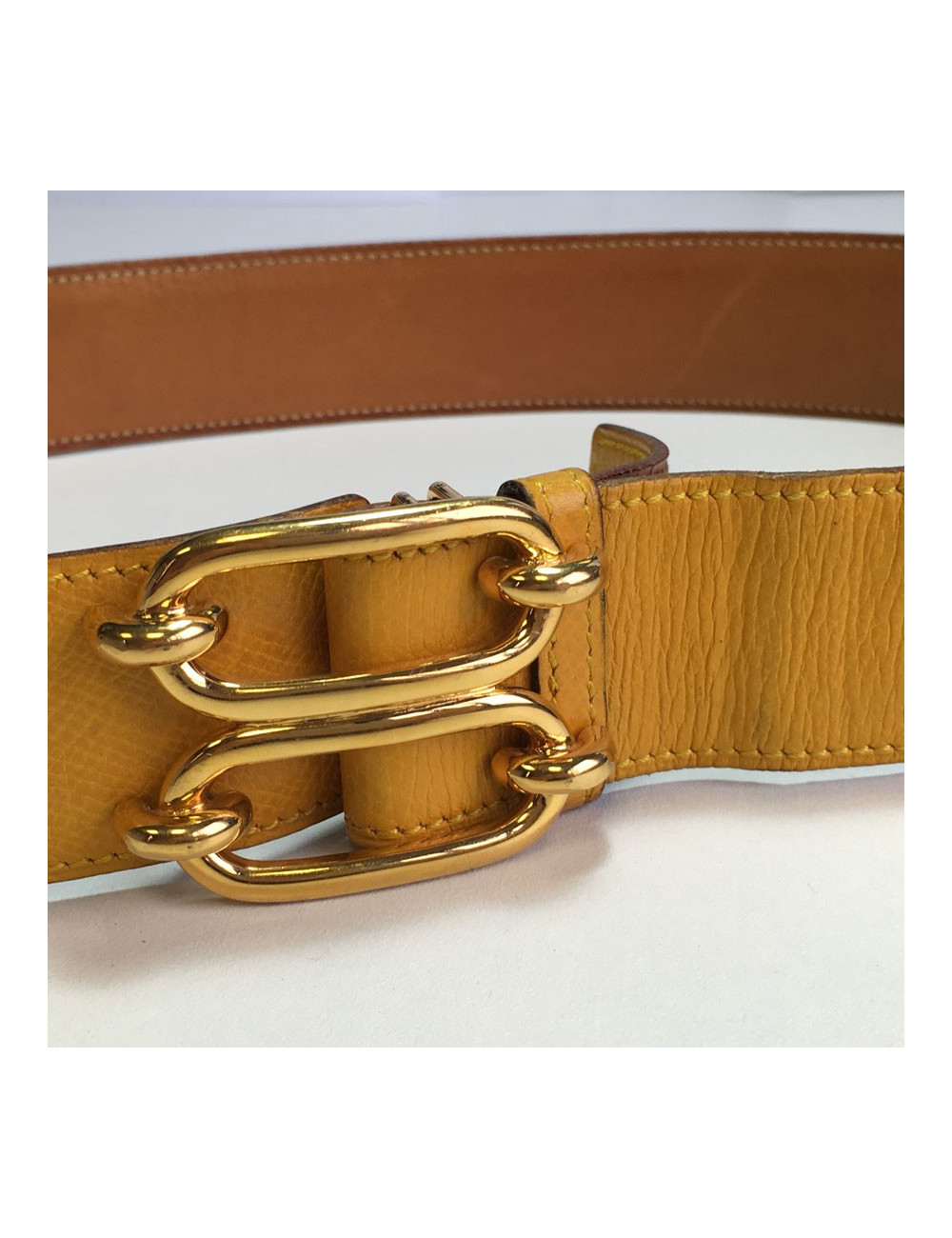 Ceinture HERMES cuir courchevel t 72