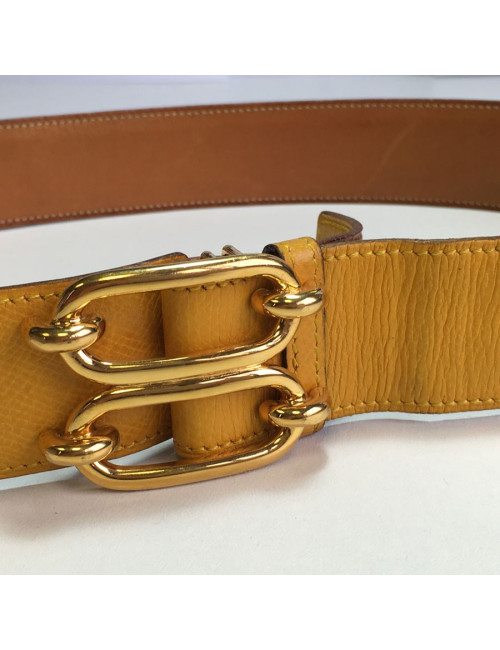 Belt HERMES leather courchevel t 72