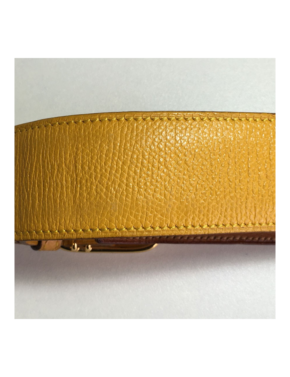 Belt HERMES leather courchevel t 72