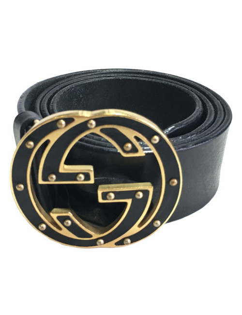 Ceinture GUCCI en cuir noir T90