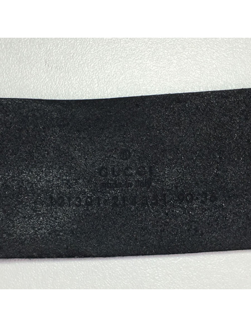 Ceinture GUCCI en cuir noir T90