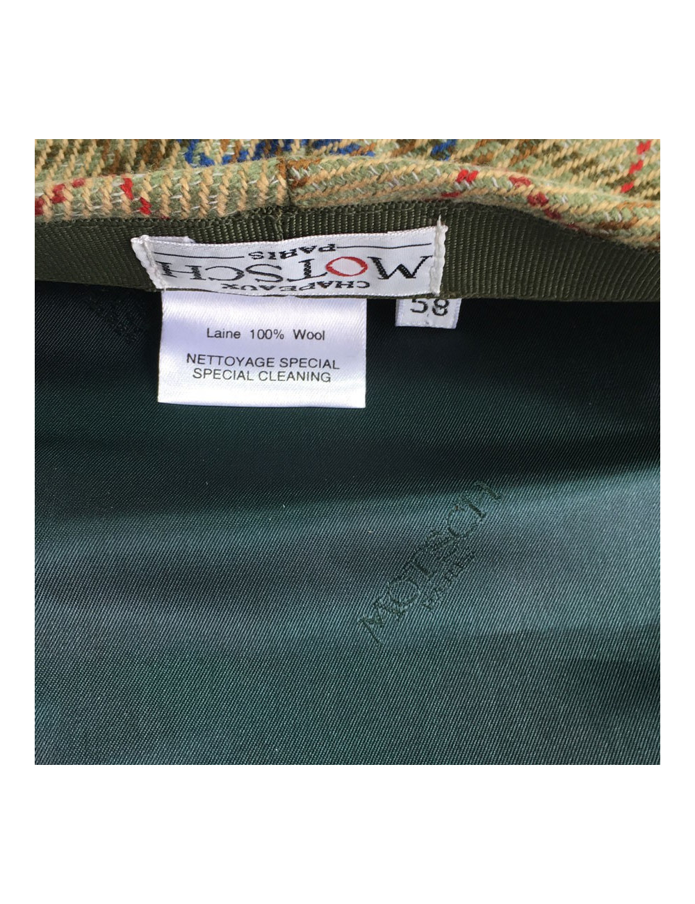 MOTSCH T58 CAP in khaki wool