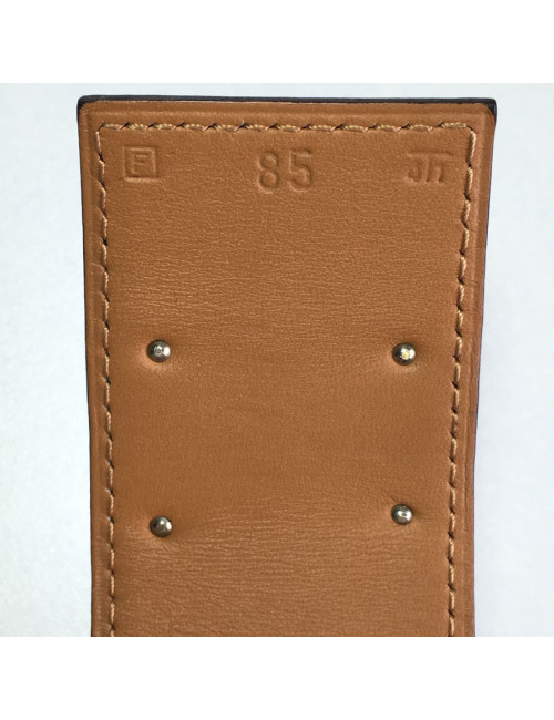 Belt Kelly HERMES leather purple courchevel t 85