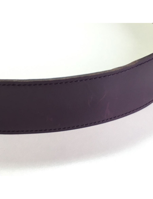 Belt Kelly HERMES leather purple courchevel t 85