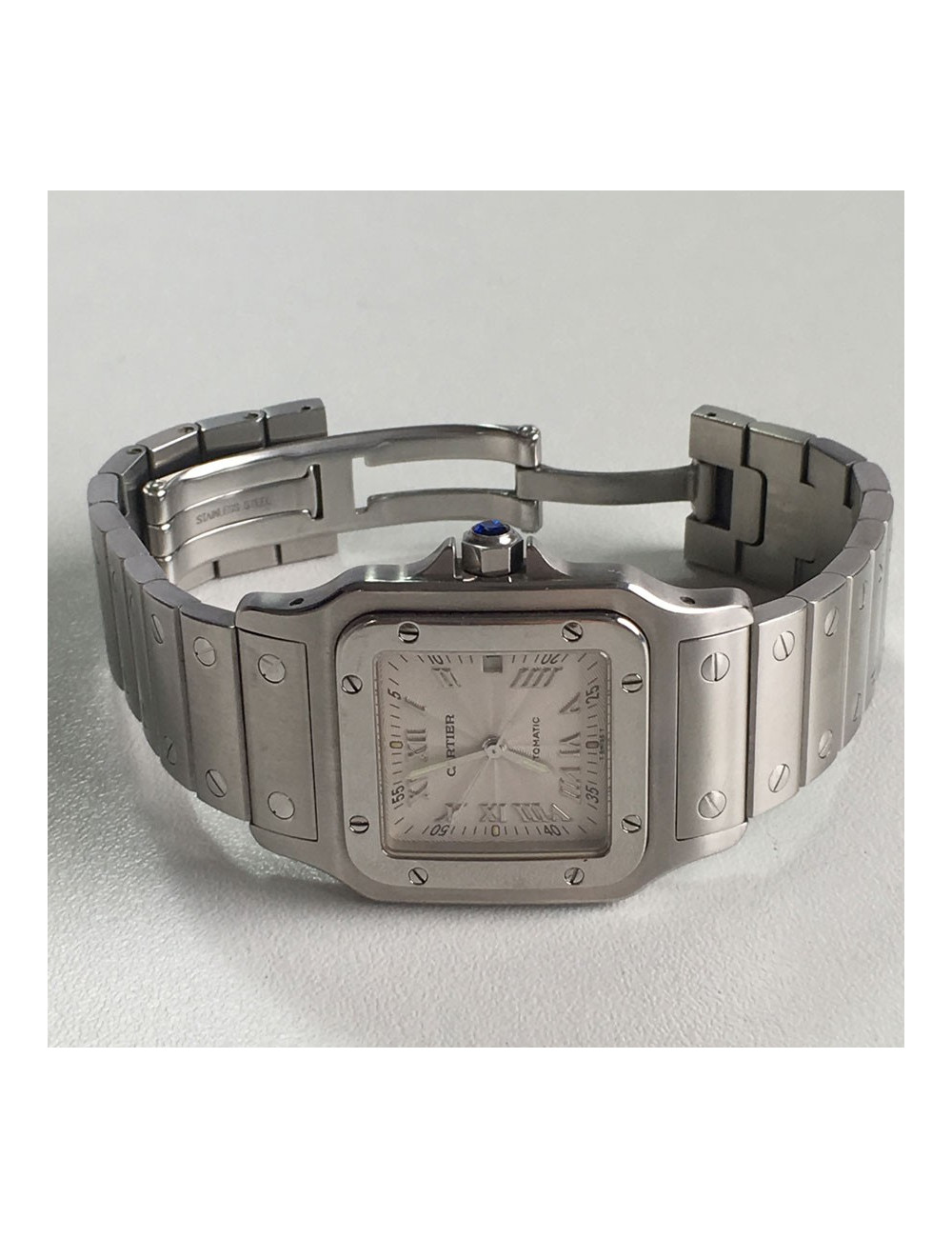 Montre "Santos" CARTIER automatic en acier