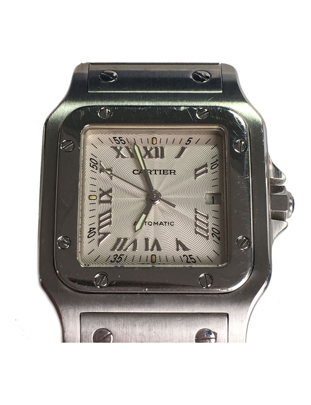 Montre "Santos" CARTIER automatic en acier