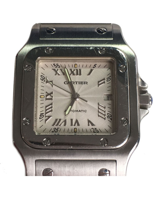 Montre "Santos" CARTIER automatic en acier