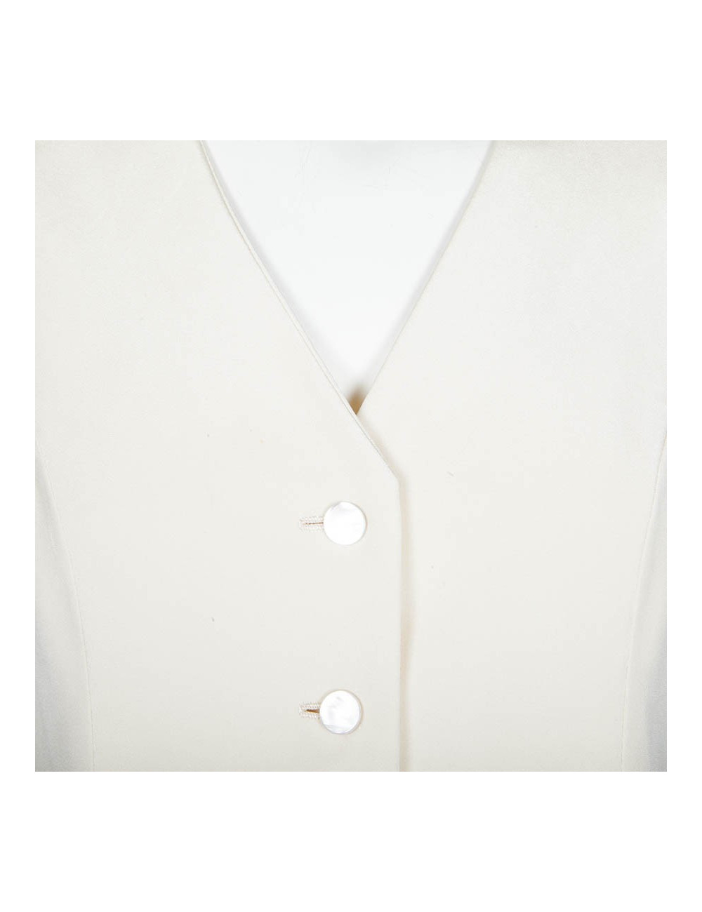 Together GIVENCHY couture crepe silk cream