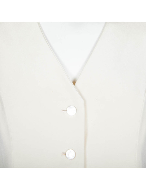 Together GIVENCHY couture crepe silk cream