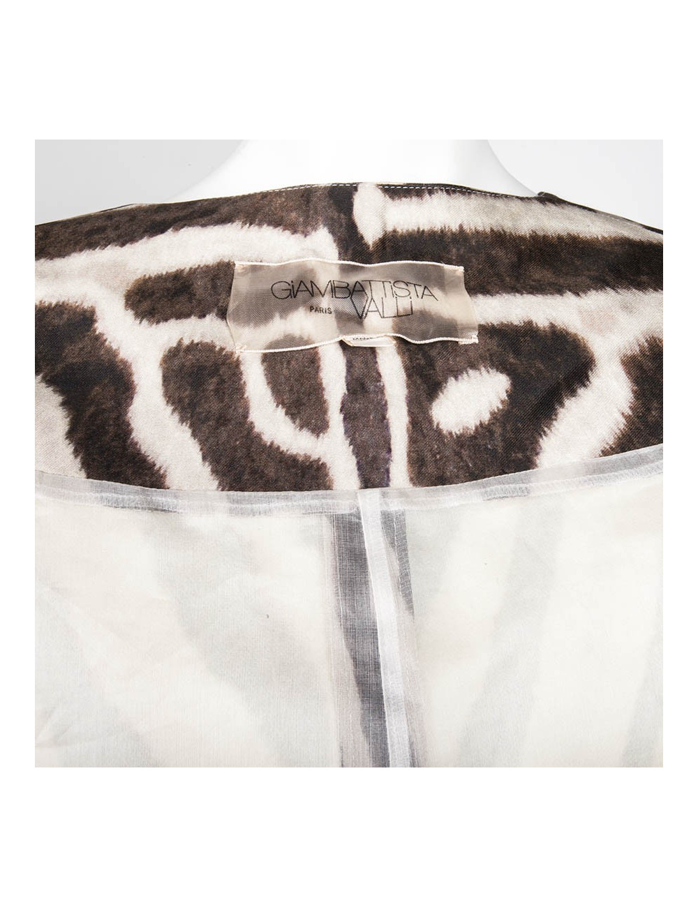 Veste GIAMBATISTA VALLI motifs zebrés