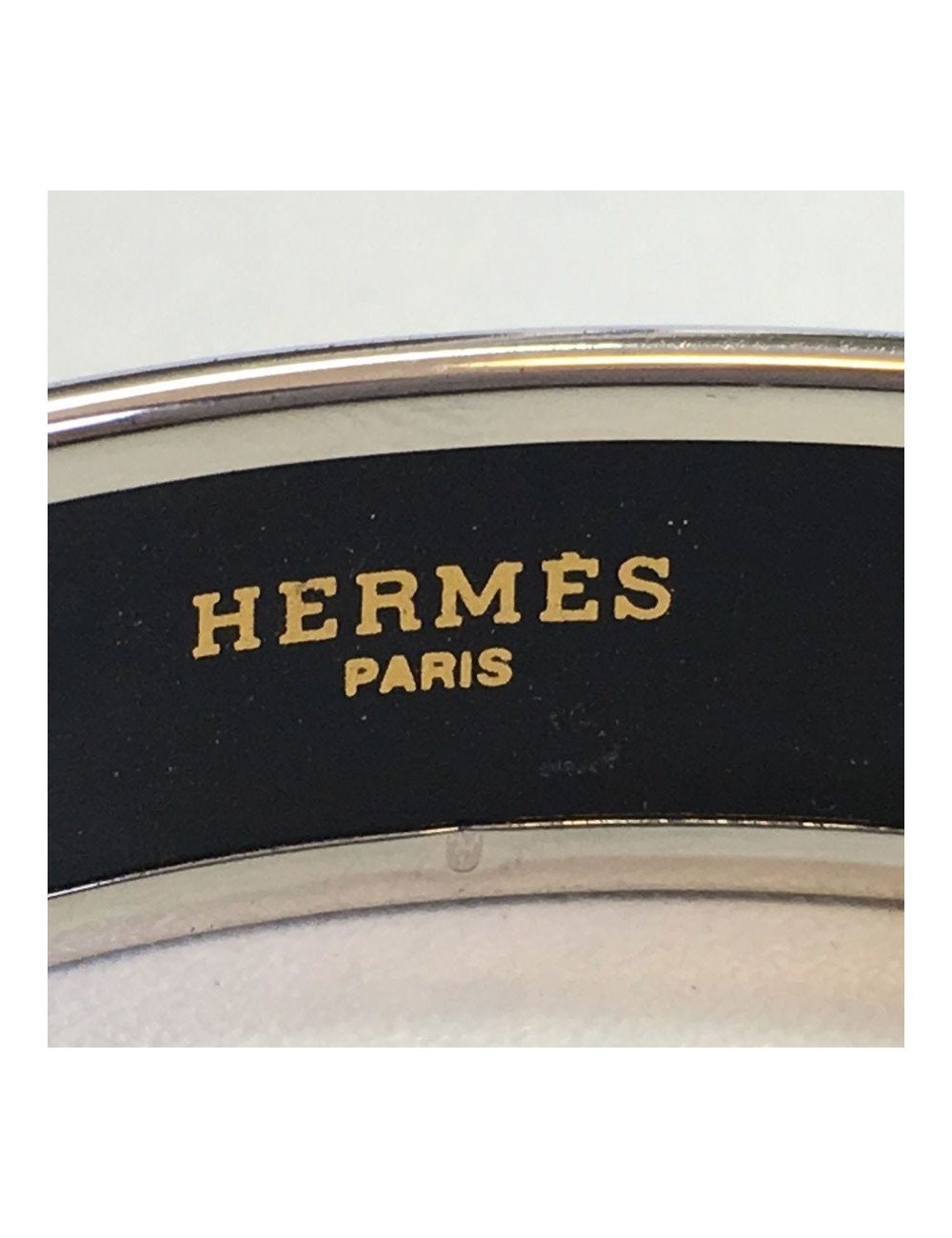 HERMES medium "Carriage" in enamel aquamarine bracelet