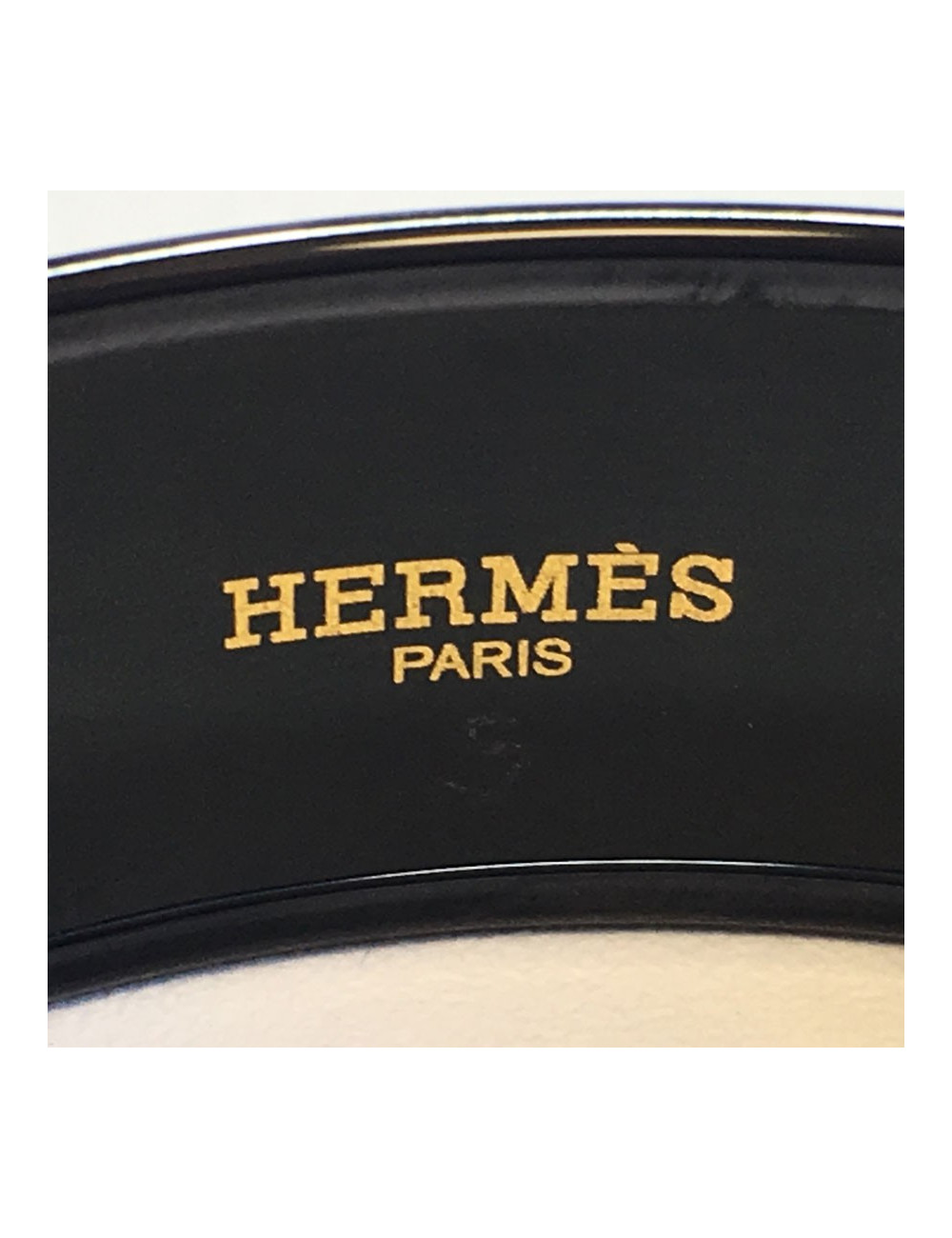 Bracelet HERMES wide optical ground anchor chain surteint email