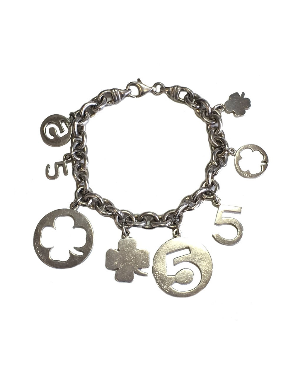 Bracelet symboles CHANEL en argent