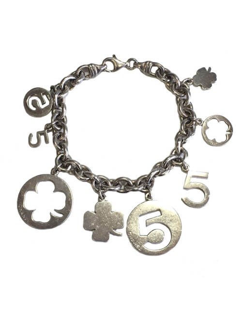 Bracelet symboles CHANEL en argent