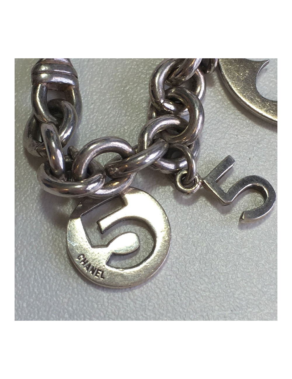 xxx Bracelet symboles CHANEL en argent