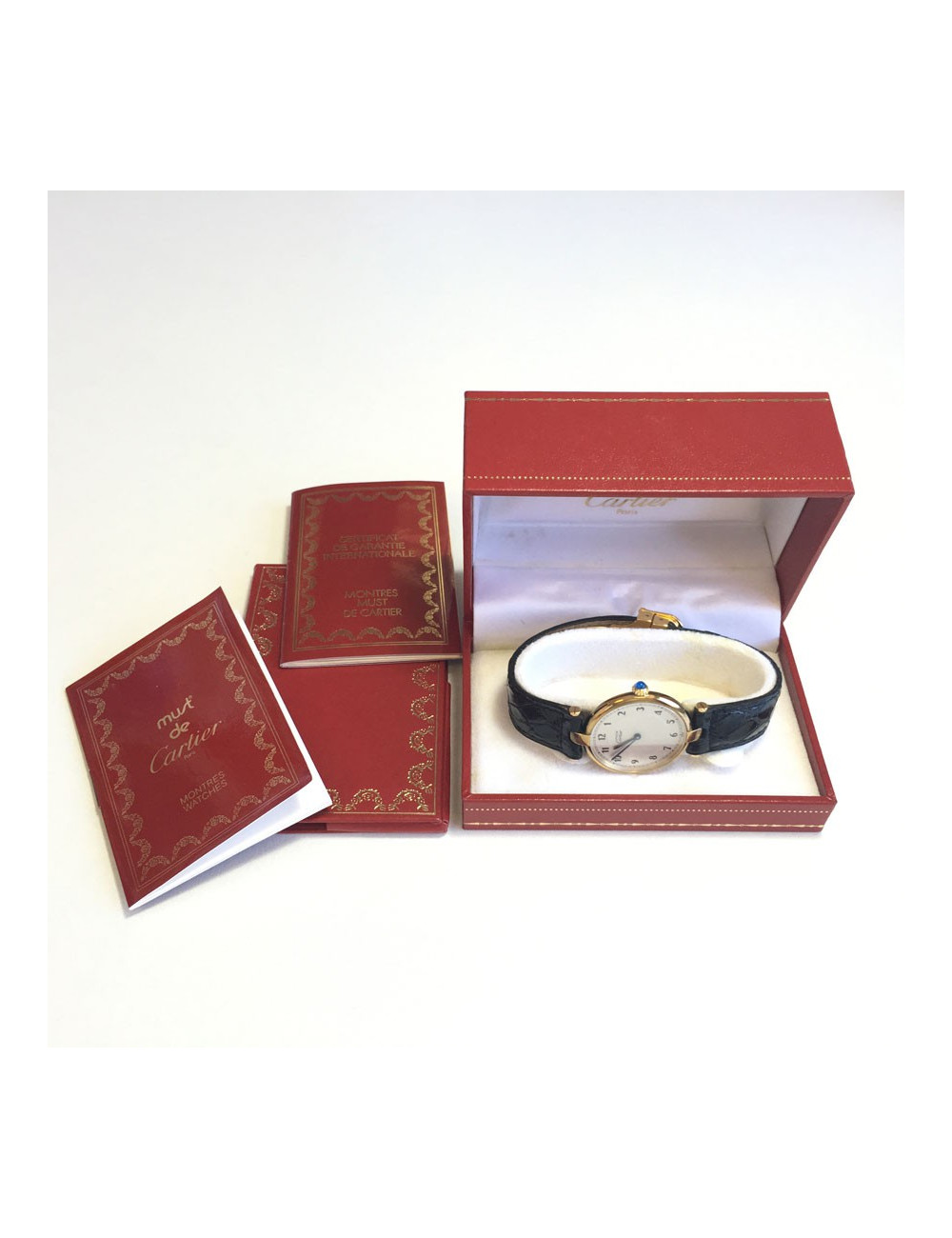 Montre CARTIER Must de Cartier  ronde vermeil