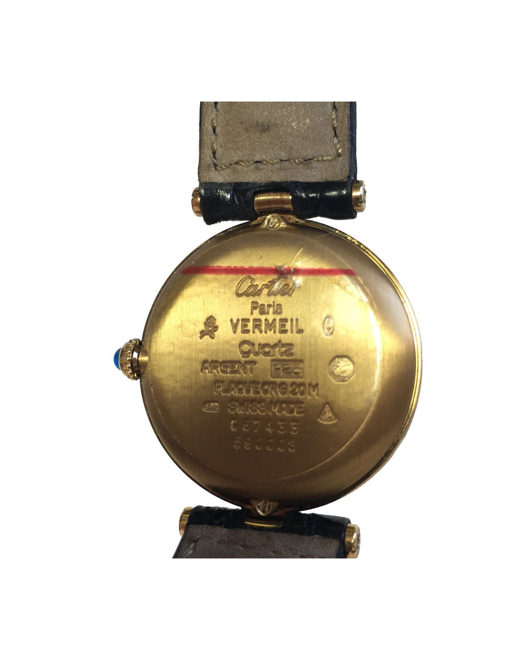 Montre CARTIER Must de Cartier  ronde vermeil