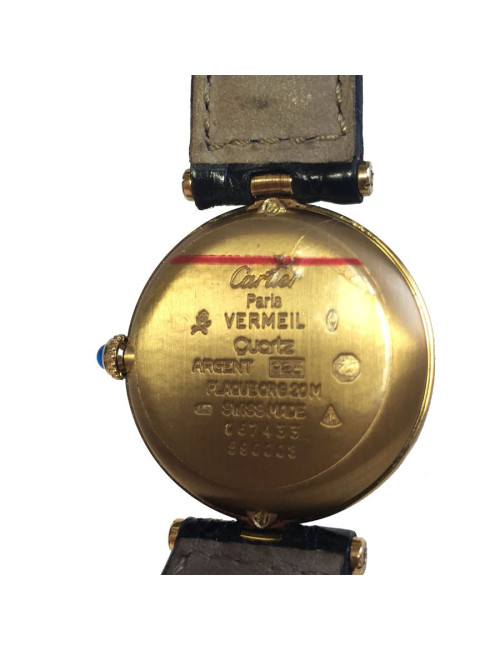Montre CARTIER Must de Cartier  ronde vermeil