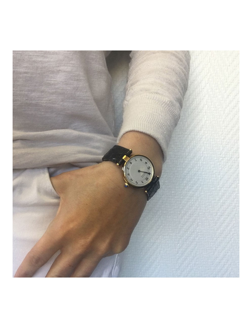 Montre CARTIER Must de Cartier  ronde vermeil