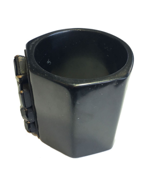 MARNI blackened wood cuff