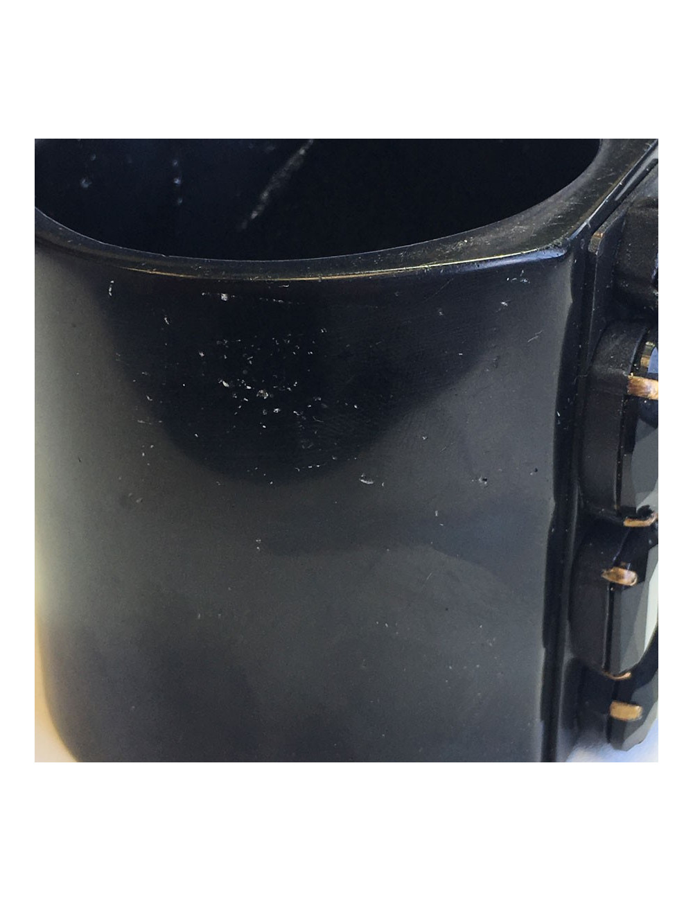 MARNI blackened wood cuff