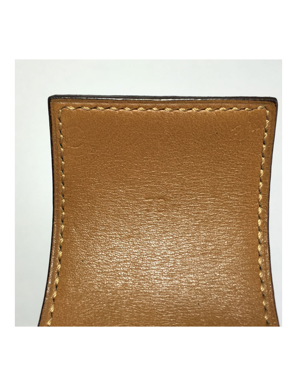 Belt HERMES Medor T70 leather green lawn courchevel Golden jewelry