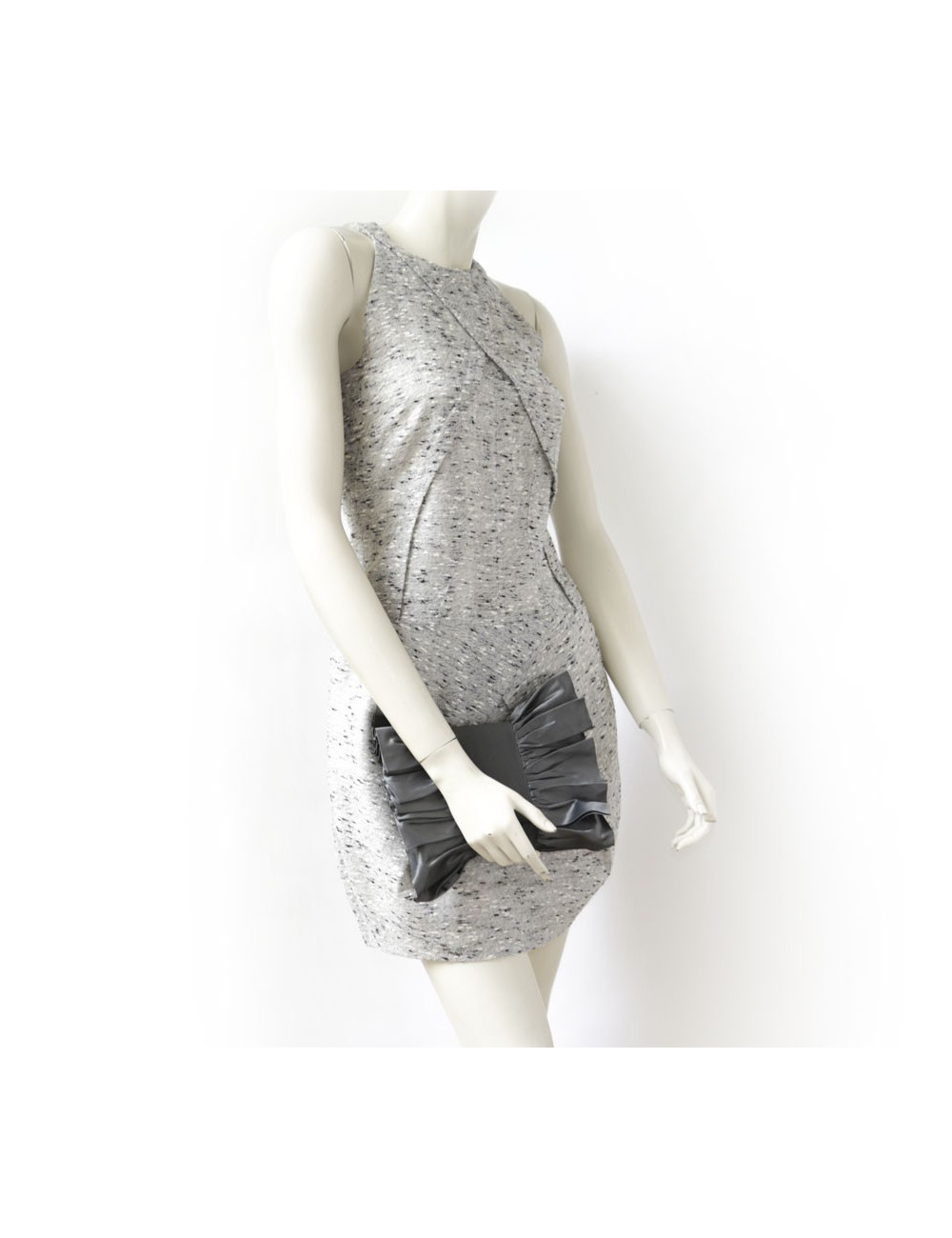 Pochette du soir DIOR satin gris