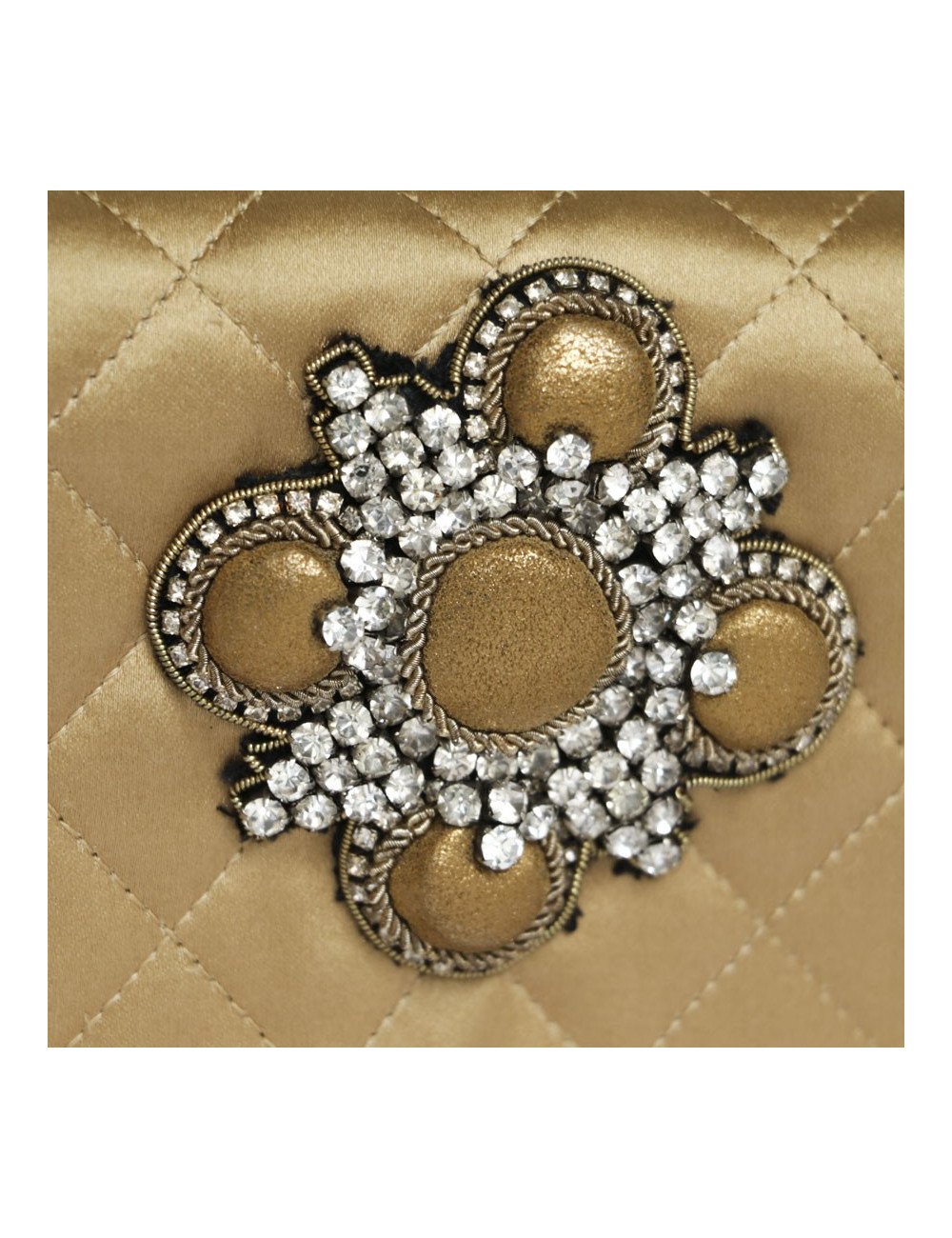 CHANEL Couture Evening Bag in Coppered Silk Satin