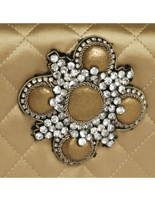 CHANEL Couture Evening Bag in Coppered Silk Satin