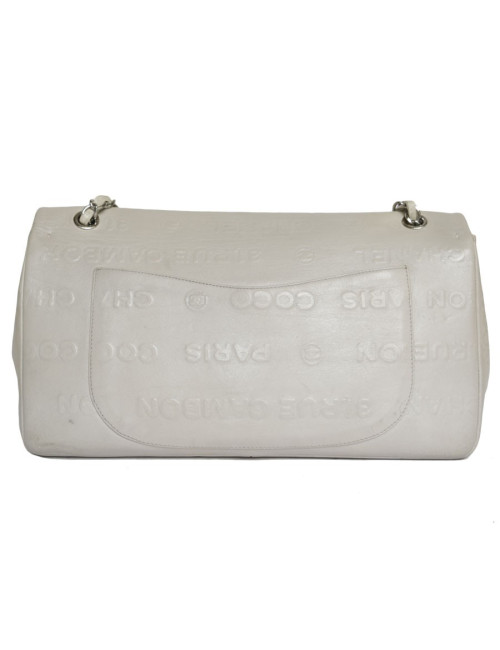 CHANEL 2.55 double flap bag in cream leather