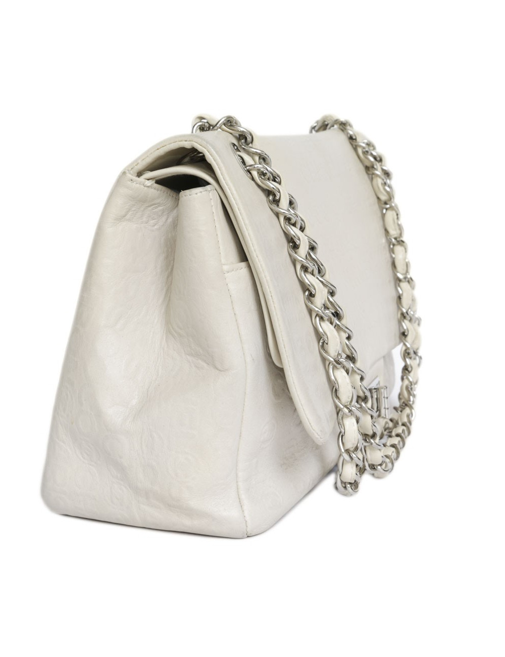 CHANEL 2.55 double flap bag in cream leather