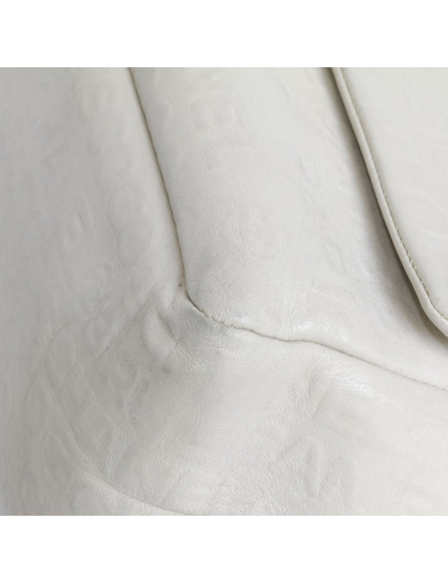 CHANEL 2.55 double flap bag in cream leather